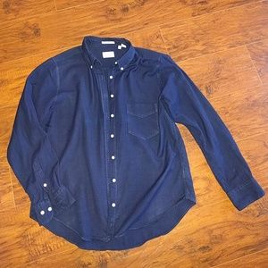 Gant cotton navy button down top